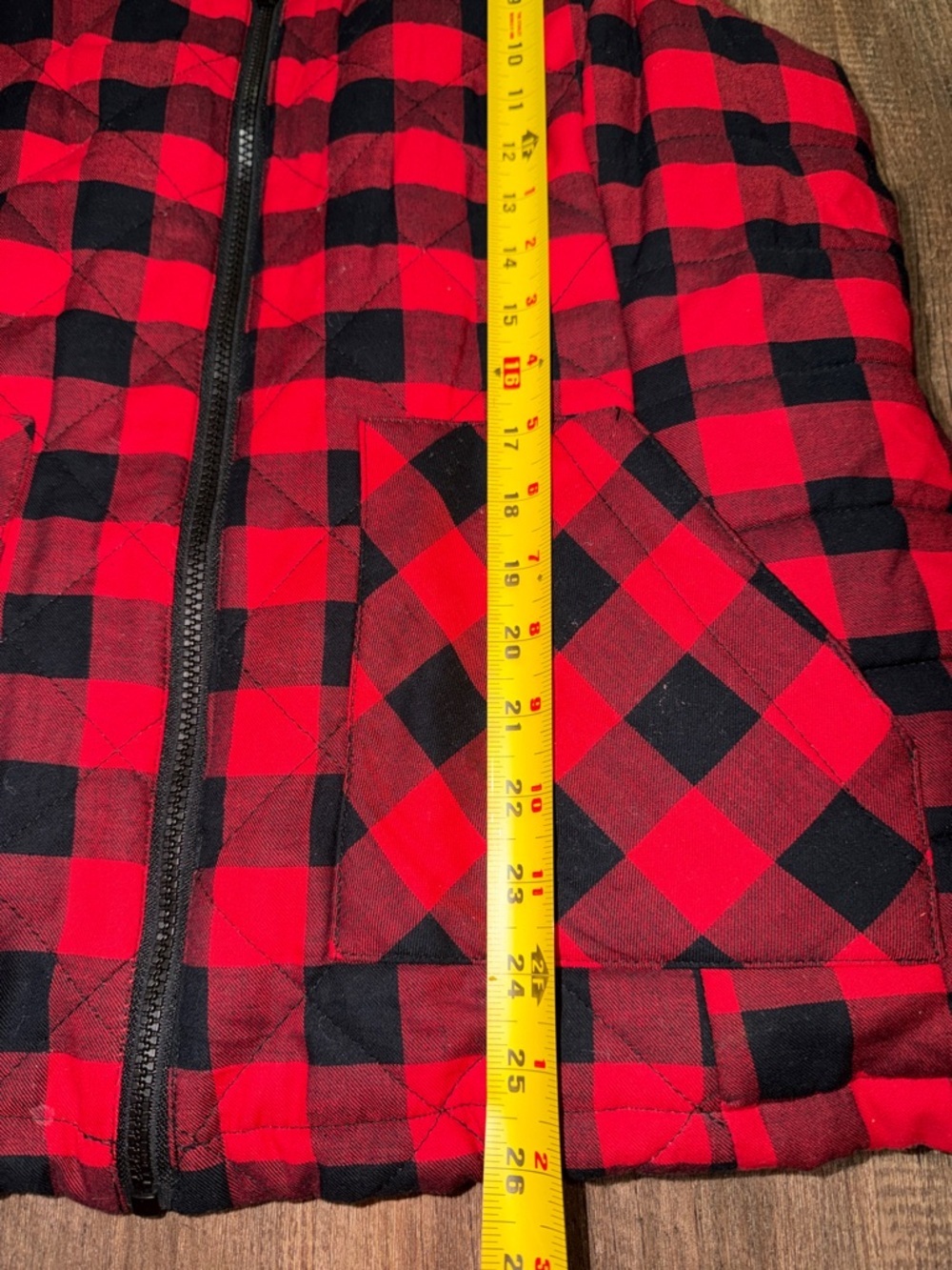 Maurice’s Buffalo Plaid Sherpa Lined Vest size XL super soft - Picture 3 of 7